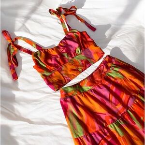 Crystal Sky 2pc maxi skirt set